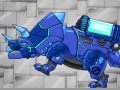Jeu Combine! Dino Robot Tyrano Red + Tricera Blue