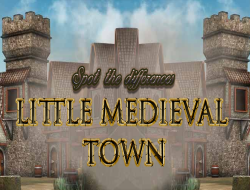 Jeu Repérer les différences Petite ville médiévale 