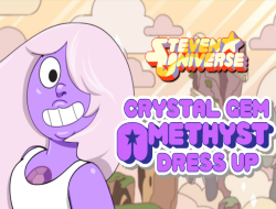 Jeu Habillage d'améthyste de gemme de cristal 