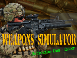 Jeu Mitraillette pour simulateur d'armes intérieure 