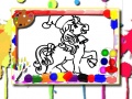 Game Horse Coloring Book