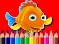 Game Back To School: Fish Coloring Book