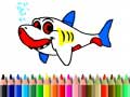 Jeu Back To School: Shark Coloring Book