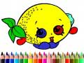 Jeu Back To School: Fruits Coloring Book