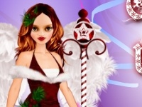 Jeu Christmas Dress Up Doll & the sity