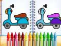 Jeu Cute Bike Coloring Book