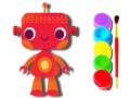 Game Back to School: Robot Coloring Book