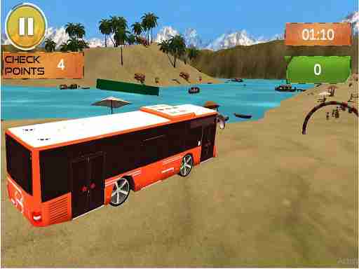 Jeu Conduite de bus de plage 