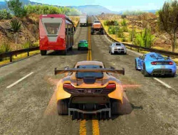 Jeu Raceur de circulation automobile réel