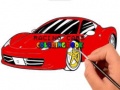 Jeu Racing Cars Coloring book
