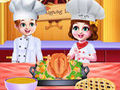 Jeu Chef Twins Thanksgiving Dinner Cooking