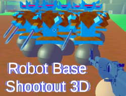 Jeu Shootout de base de robots 3D