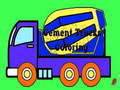 Game Cement Trucks Coloring