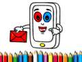 Game Mobile Phone Coloring Book