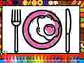 Game Color and Decorate Dinner Plate