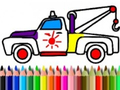 Jeu Back To School: Truck Coloring Book