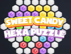 Jeu Puzzle hexagonal de bonbons sucrés 