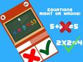 Jeu Equations Right or Wrong