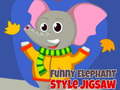 Game Funny Elephant Style Jigsaw