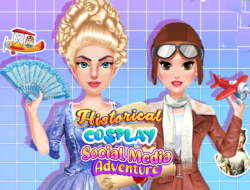 Jeu Aventure historique sur les réseaux sociaux en cosplay 
