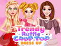 Game Trendy Ruffle Crop Top Dress Up