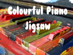 Jeu Puzzle de piano coloré 