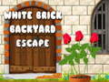 Game White Brick Backyard Escape
