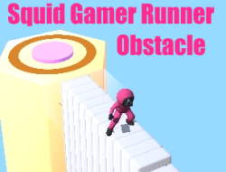 Jeu Obstacle de coureur de joueur de squid
