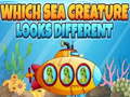 Jeu Which Sea Creature Looks Different