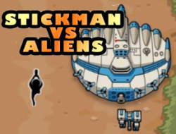 Jeu Stickman contre les extraterrestres 