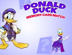 Jeu Match de carte mémoire Donald Duck .