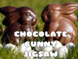 Jeu Puzzle lapin en chocolat 
