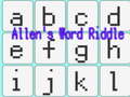 Game Allen's Word Riddle