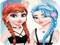 Jeu Elsa and Anna Dress Up Makeup 