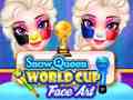 Jeu Snow queen world cup face art