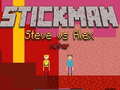Jeu Stickman Steve vs Alex Nether