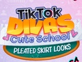 Jeu TikTok Divas Cute School Pleated Skirt Looks