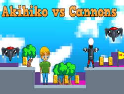 Jeu Akihiko contre les canons 