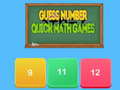 Jeu Guess number Quick math games
