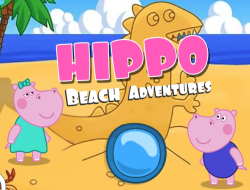 Jeu Aventures sur la plage d'hippopotame 