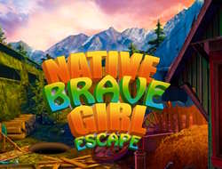 Jeu Évasion d'une fille courageuse indigène 