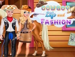 Jeu La vie et la mode des cow-boys .