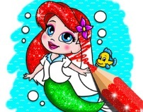Jeu Livre de coloriage : Sirène .