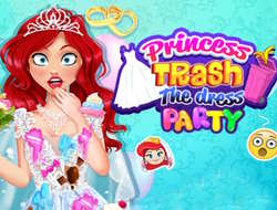 Jeu Princesse Trash la soirée habillée .