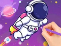 Game Coloring Book: Astronaut