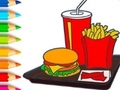 Game Coloring Book: Hamburger