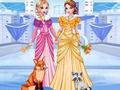 Jeu Elsa & Anna's Icy Dress Up