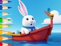 Game Coloring Book: Sailing Rabbit