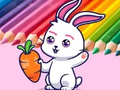 Game Coloring Book: Rabbit Pull Up Carrot