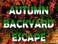 Jeu Autumn Backyard Escape 